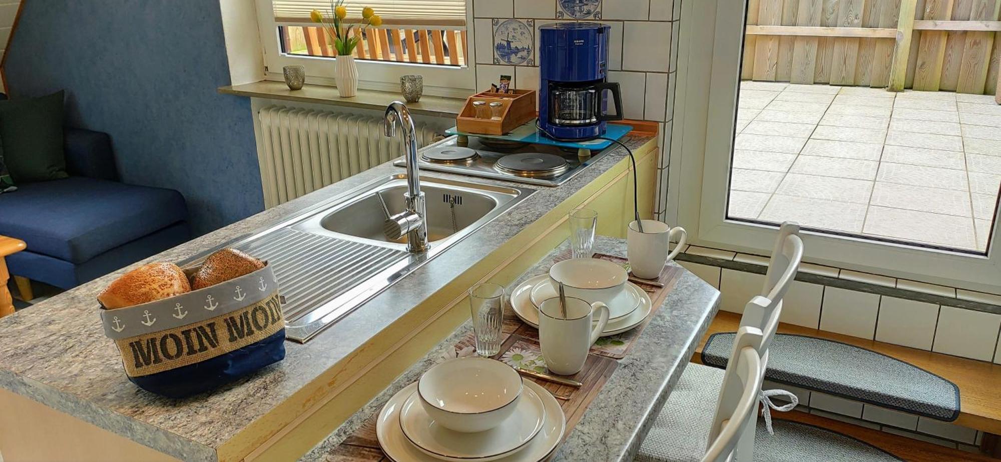 Nordsee Ferienwohnung Nord Dornumersiel Exteriör bild